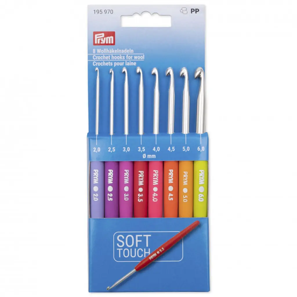 Haaknaaldenset Softgrip